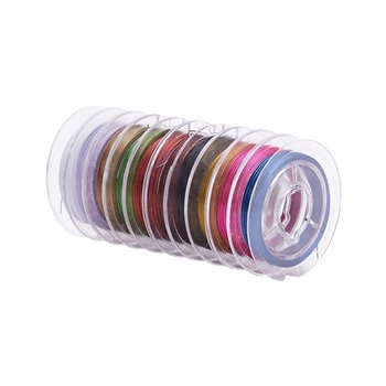 

pandahall 0.38mm 0.45mm Beading Wire Steel Tiger Tail Jewelry Findings for Jewelry Making DIY,about 10m/roll,10Rolls/lot