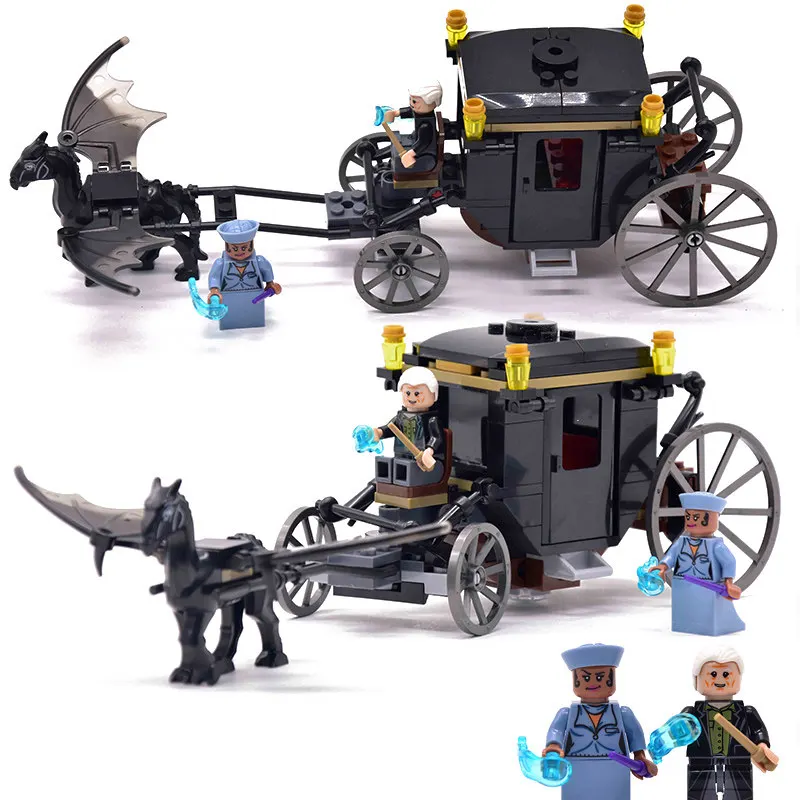 Grindelwalds Escape Хагрид хижина Харри замок дом Мини фигурки животных строительные блоки кирпичи рождественские игрушки для детей Подарки совместимы 71043 - Цвет: Grindelwalds Escape
