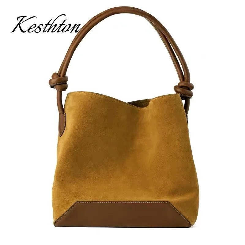 

Women Handbags New Arrival Female Shoulder Quality Brand Cross Body Bags Simple Design Large Capacity Solid Color Bucket Bag