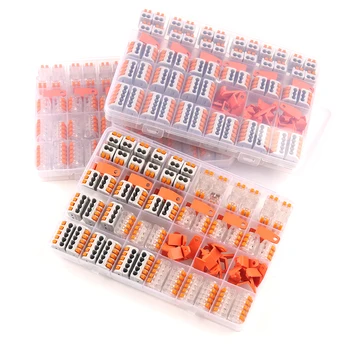 

Quick Wire Connector Mixed Boxed PCT-212/213/214/215 Type Universal Compact Connectors Terminal Block With fixing Accessories