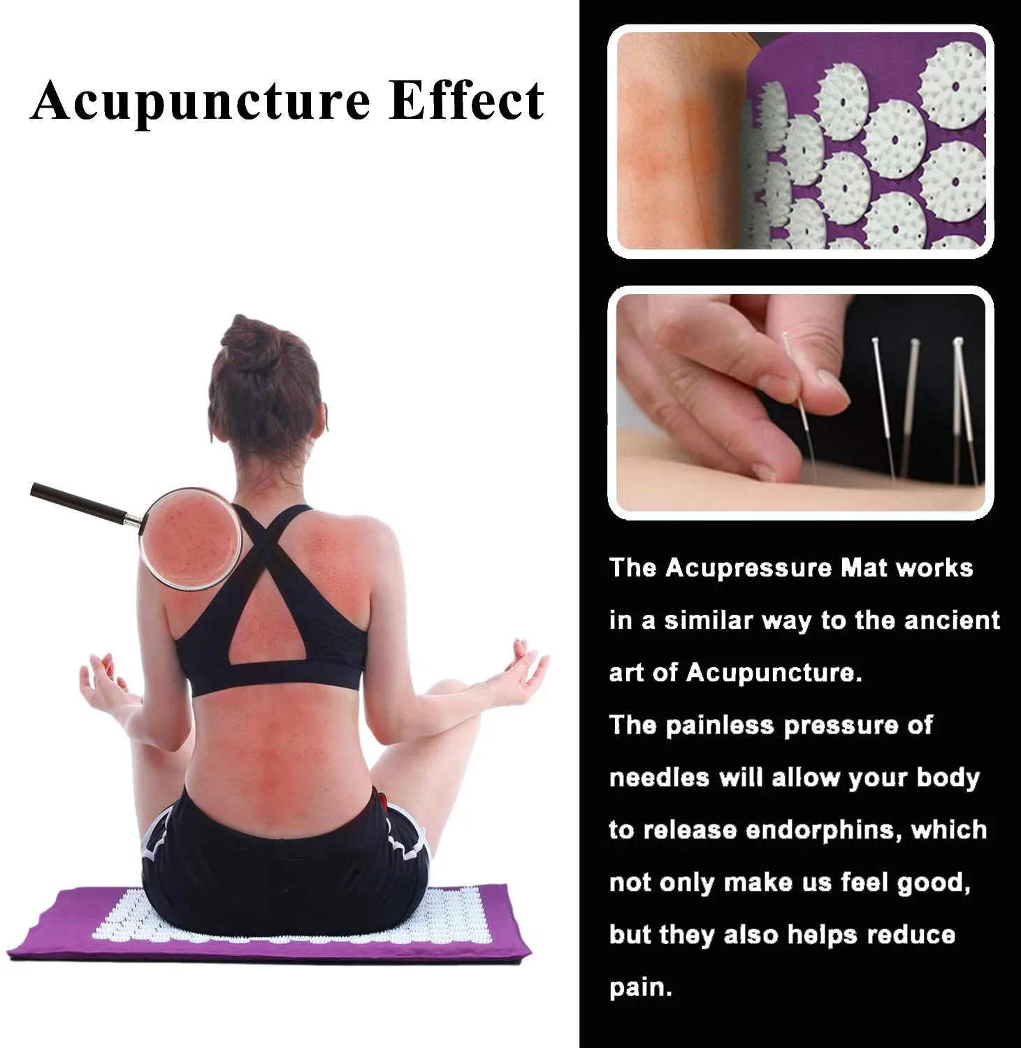Massage Acupressure Mat Head Neck Back Foot Cushion Pillow Spike Yoga Mat Anti-stress Needle Massager Acupuncture pad massage pillow