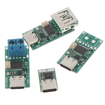 

1Pc Type-C USB-C PD2.0 3.0 to DC USB fast charge trigger Poll detector Charging