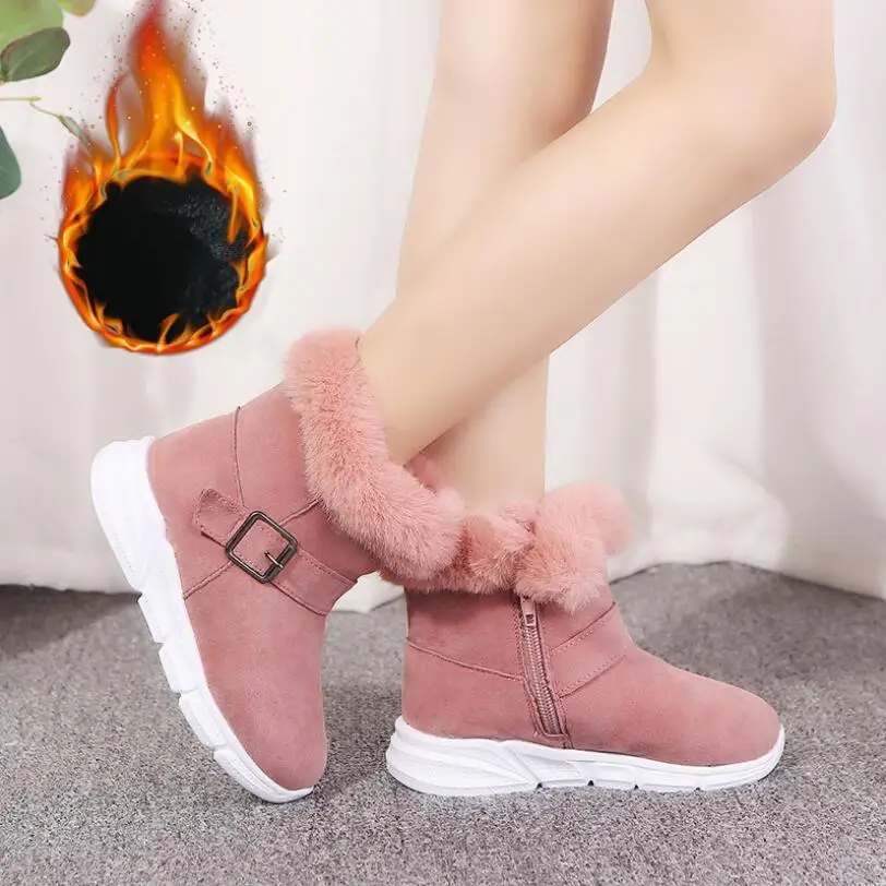 Новое поступление зимняя обувь для девочек плюшевая Для мальчиков ясельного возраста; хорошо сохраняют тепло комплект детские зимние ботинки, детская обувь