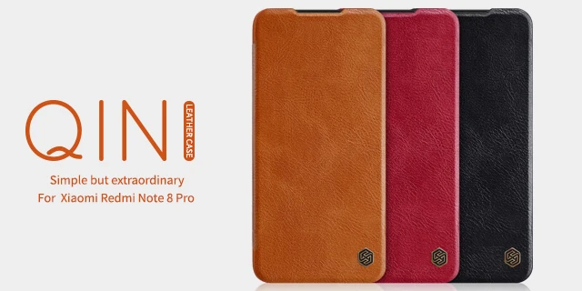 Nillkin Qin PU Флип кожаный чехол Smart Dormancy кожаный чехол для Xiaomi redmi Note 8/Note 8 Pro/Note 7/7 S/7 Pro/Note 5/6 Pro