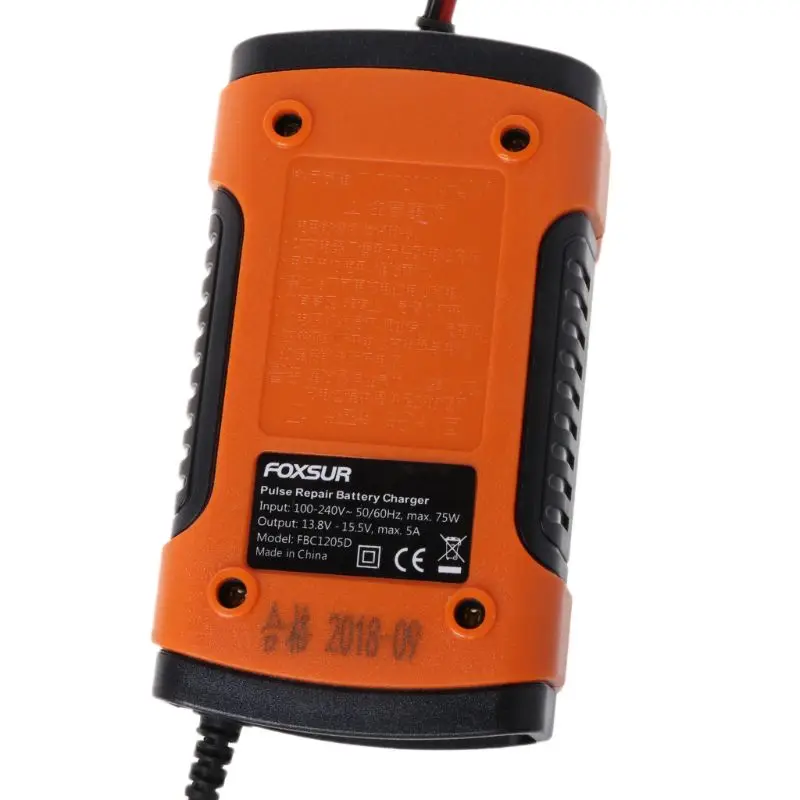 Intelligent Battery Charger 12V 5A Pulse Repair Storage With LCD Display everstart jump starter