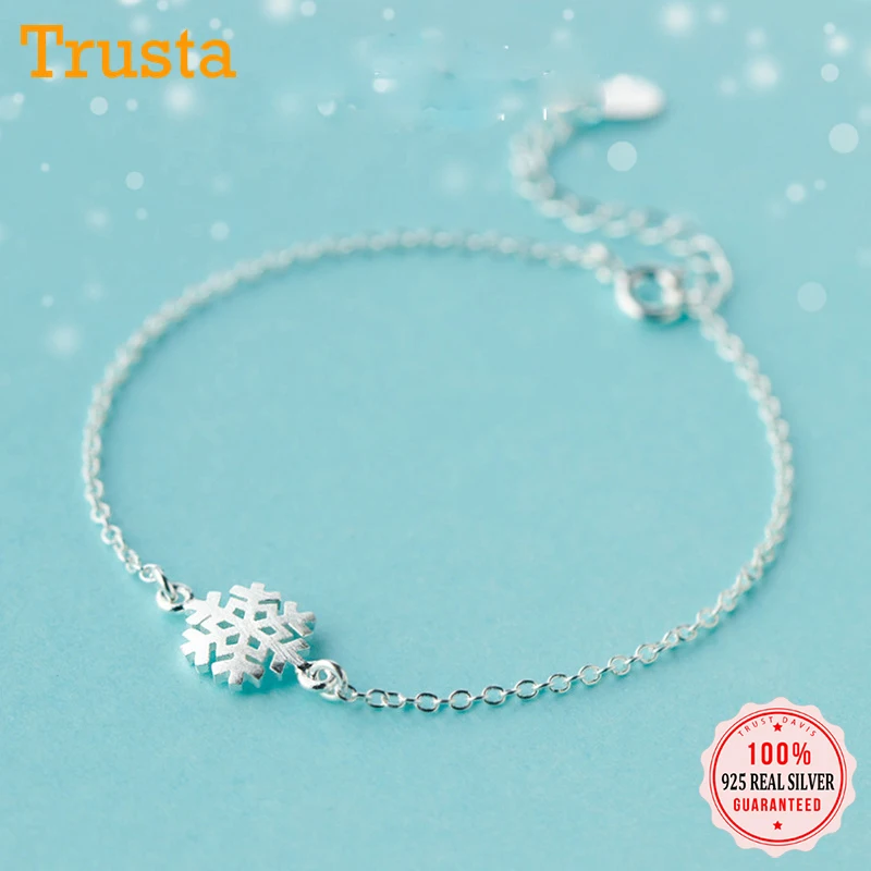 Женский браслет из серебра 925 пробы с рисунком снежинки 15 5 см|bracelet fashion|fashion