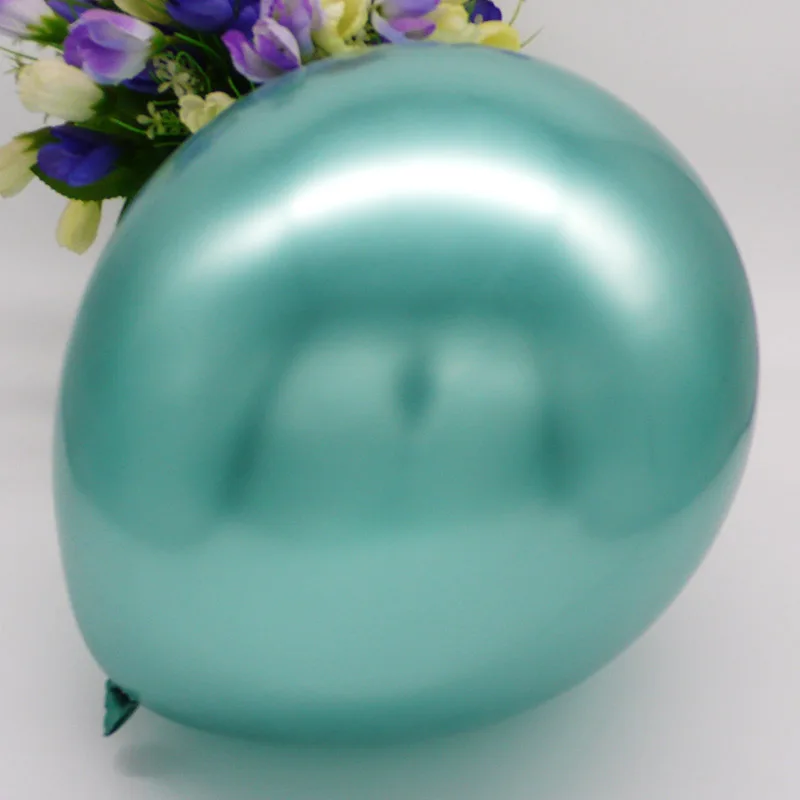 12inch metal green 10 шт. металлические золотистые Серебристые шары чернильные синие латексные шары для свадьбы и дня рождения вечерние украшения праздничные принадлежности воздушный шар - Цвет: 12inch metal green