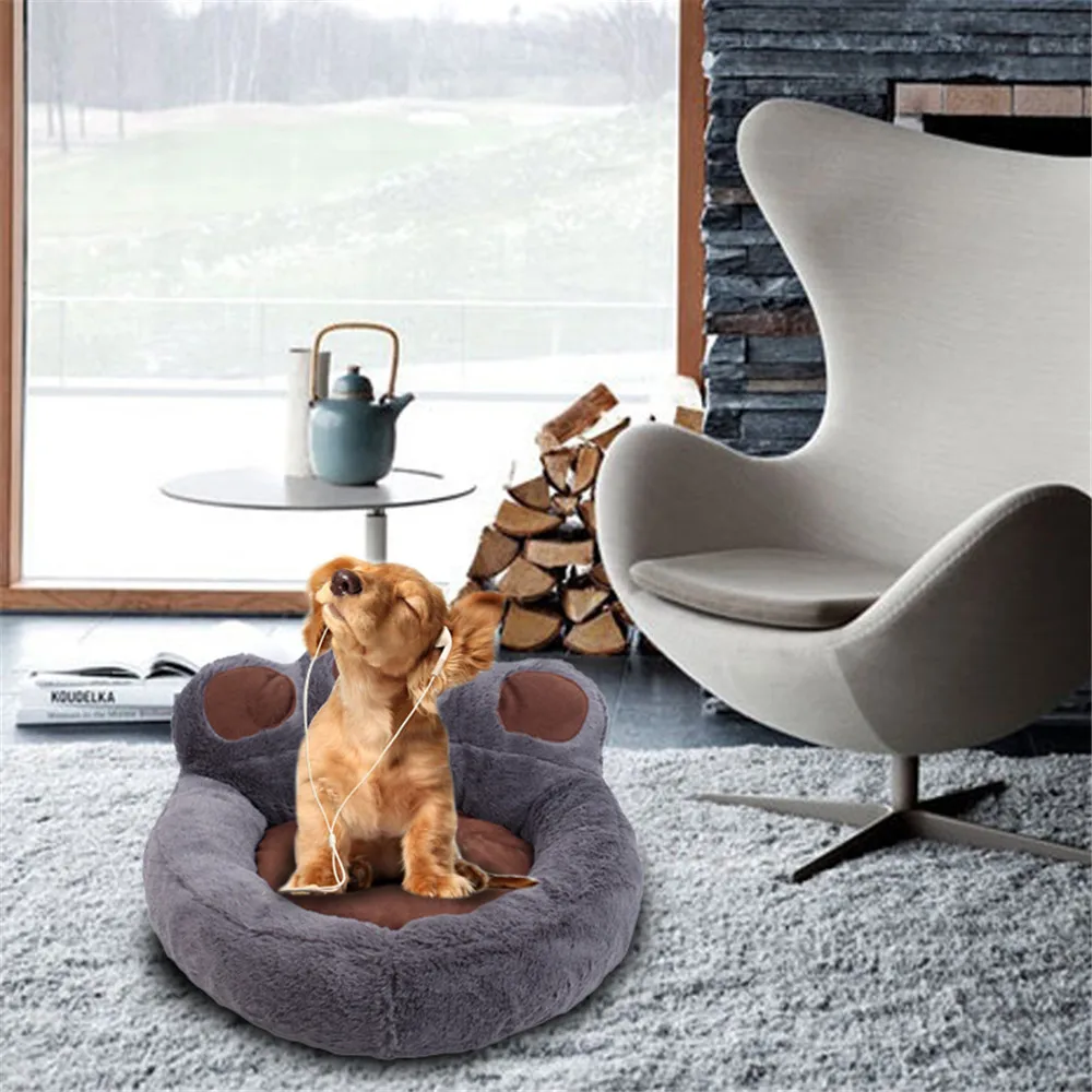 

Pet Dog Bed Warm Soft Fleece Dog House Sofa Nest Dog Baskets Fall Winter Kennel For Small Medium Dogs Cat Drop shipping