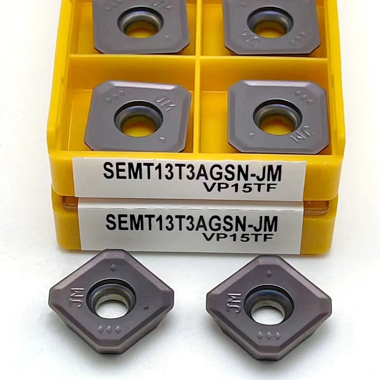 

Carbide insert SEMT13T3AGSN JM VP15TF quality lathe square CNC plane milling insert parts tool SEMT 13T3 turning tool