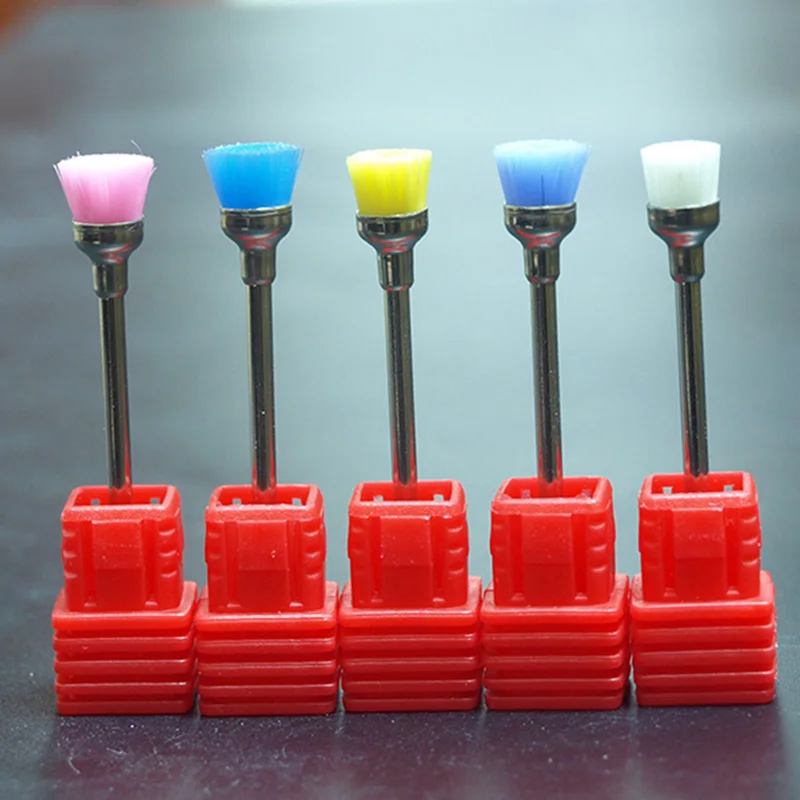 Easynail 5pcs Mix Color Nail Drill Brush Electric 2.35mm Professional