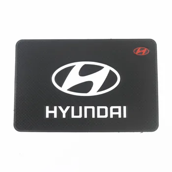 

Car Logo Anti Slip Mat Phone Holder Non-slip Mat Non Slip Pad for Solaris Ix35 I20 I30 I40 HYUNDAI Tucson CRETA Sant Car Styling