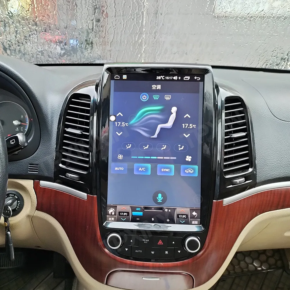 

Android 12 For Hyundai Santa Fe 2006-2012 Car Stereo Radio with Screen Tesla Radio Multimedia Player GPS Navigation Head Unit