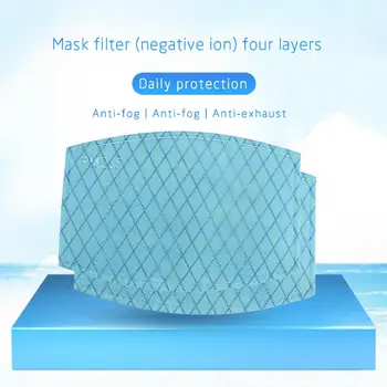 

20PCS Disposable Mask Filter Pads 4 Layer Anti Virus Dust Mouth Face Protection Mask Replacement Gasket Riding Guard Mask Filter