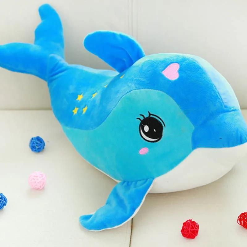 

30CM Kawii Dolphins Pillow Doll Plush Toys Dolphins Doll For Kids Boys Girls Birthday Christmas Gift