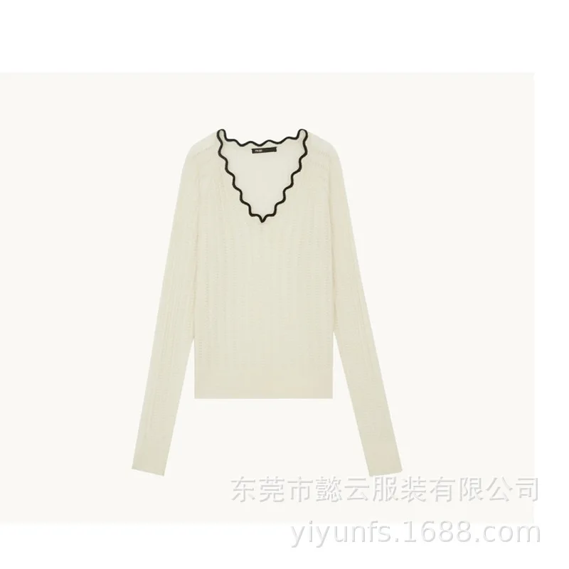 Women Sweater Autumn/winter Women's Wear V-neck Knitwear