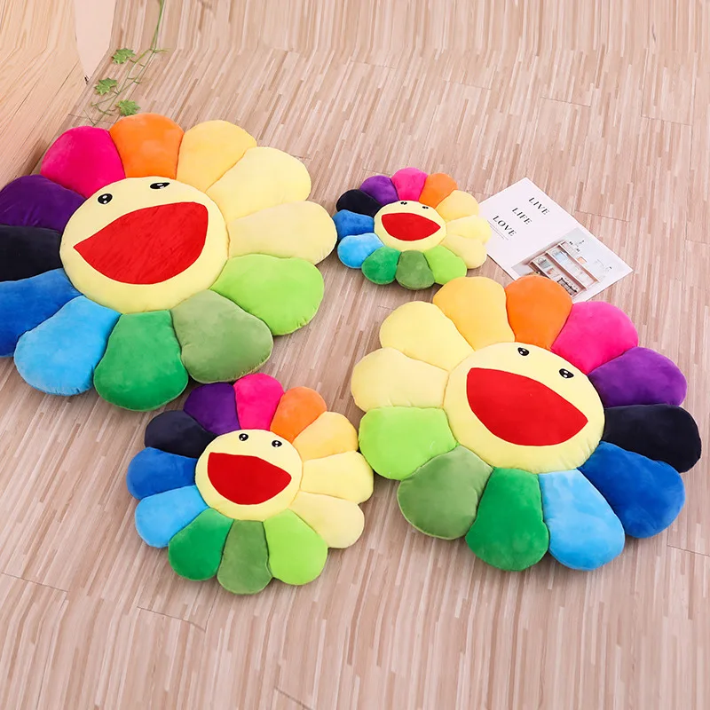 43-100cm sonrisa girasol peluche juguete muñeco de peluche gato