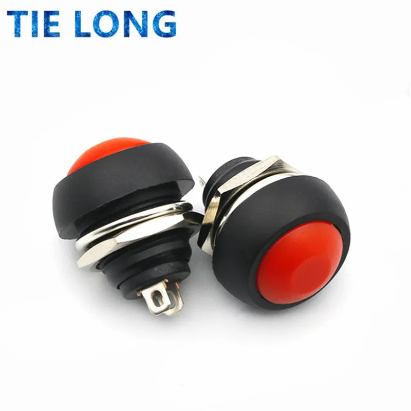 12mm Waterproof Momentary ON/OFF Push Button Mini Round Switch 1A 250V power switch tactile push button switch