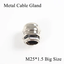 1 шт./лот M25 металлическое уплотнение кабеля IP68 Водонепроницаемый никель Латунный разъем желез для 13-18 мм Электрический провод M25* 1,5 медные скобы