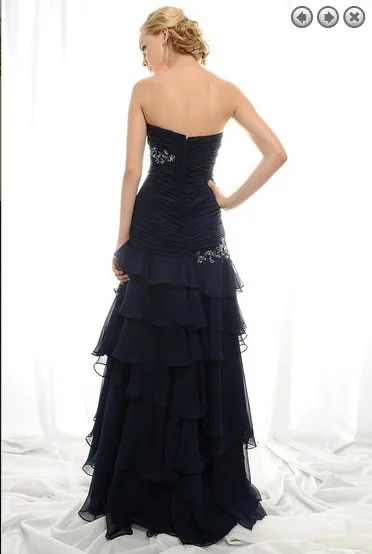 Дизайн макси на заказ с открытыми плечами размера плюс vestidos formales Длинные черные платья для матери невесты