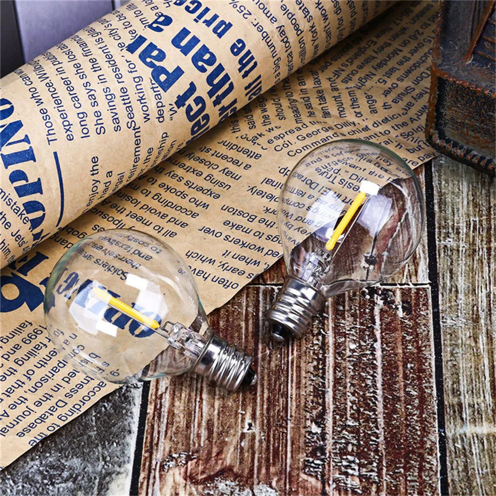 Luzes da Corda Quintal do Vintage Casa de Férias Suspensão à Prova Solar com 10 Claro Lâmpadas Pátio Luzes Dwaterproof Água Decoração - 25 Led 6 Lâmpadas solares