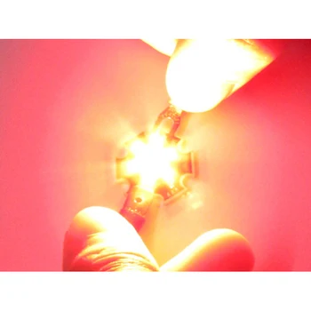 

LEDLUX PL0101R Power Led 1W red color 2,0-2,4V DC 350mA 40 lumens heatsink plate included 620-630nm