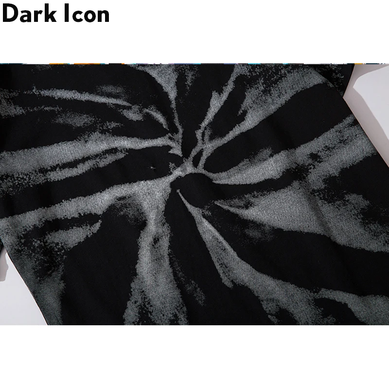 Черная футболка с принтом пейсли Dark Icon в стиле хип хоп для мужчин и женщин летняя
