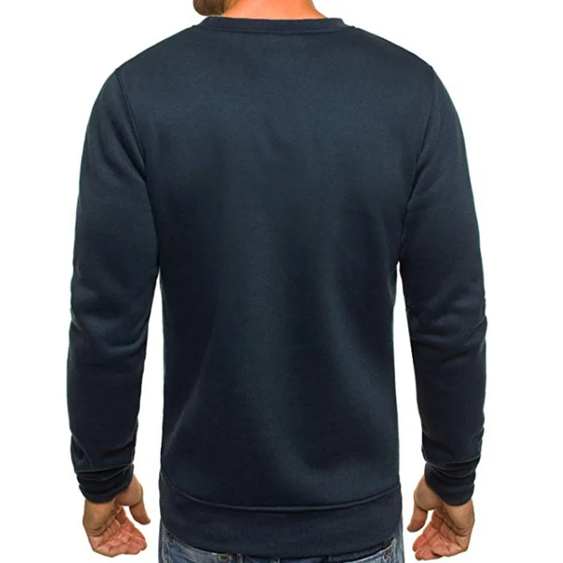 Zogaa осенний повседневный мужской свитер с круглым вырезом мужской пуловер трикотажная одежда мужские свитера пуловеры пуловер Мужской пуловер