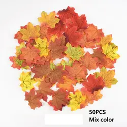 Set of 20 Realistic Artificial Acorn Decorations for Autumn Home and Kitchen Decor (Maple leaves)