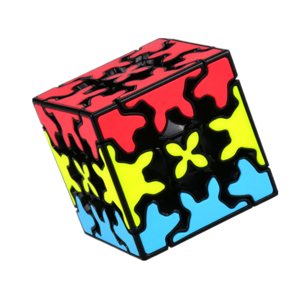 Novo cubo de engrenagem qiyi 3x3x3 cubo de engrenagem 3x3 pirâmide cilindro esfera cubos de velocidade brinquedo educativo para crianças brinquedo de presente