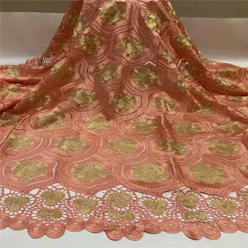 

Nigerian cord lace fabric 2020 high quality lace african french guipure lace with stones embroidery swiss voile laces 5 df82-94