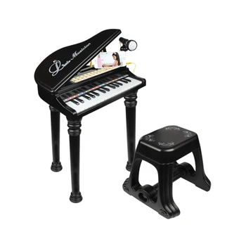 

Kids Piano Mini Music Gift Children Musical Stool Toy - Classic Black