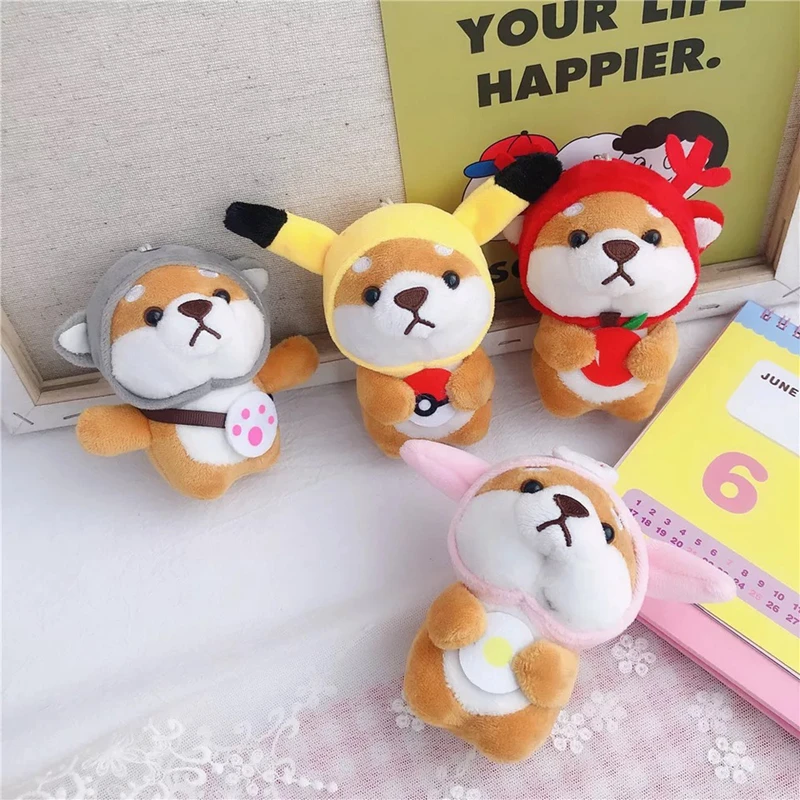 10 см милый плюшевый брелок Kawaii Забавный кулон для платья чучела животных мягкая