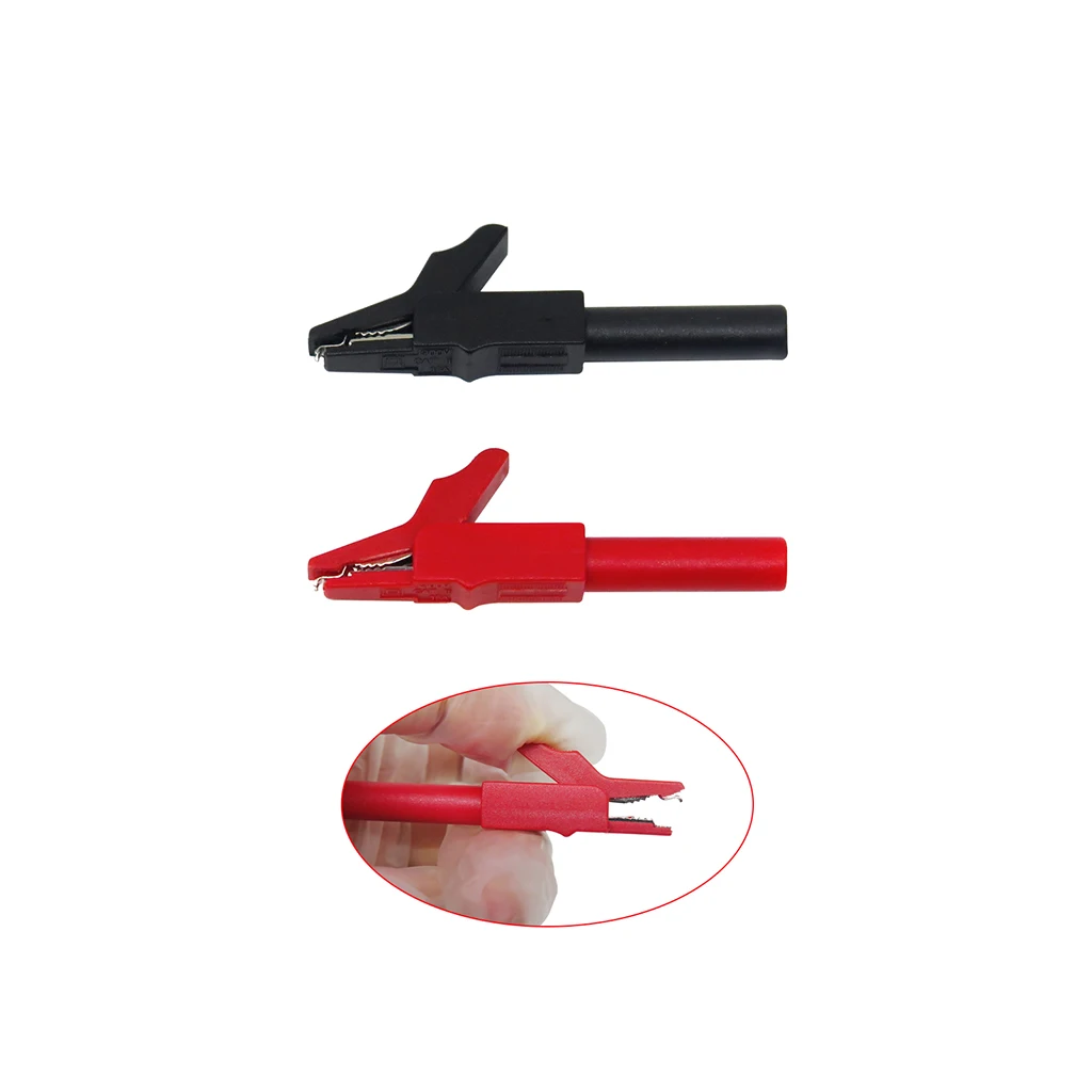 Electrical Multimeter Test Leads Set With Alligator Clips Test Probes Replaceable Probe Tips