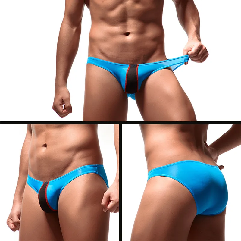 Мужские брифы из ледяного шелка летнее нейлоновое нижнее белье слипы мужские