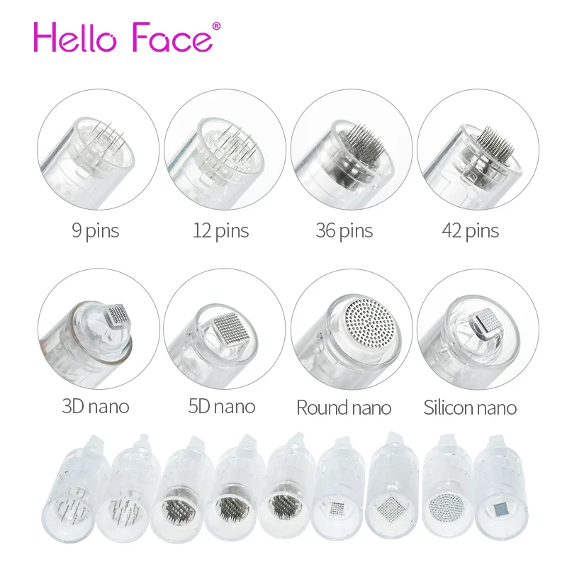20 pcs Bayonet Cartridge for Dr. pen N2 Dr. pen M7 E30 M5 Derma Pen mym Round Nano Needle Cartridge