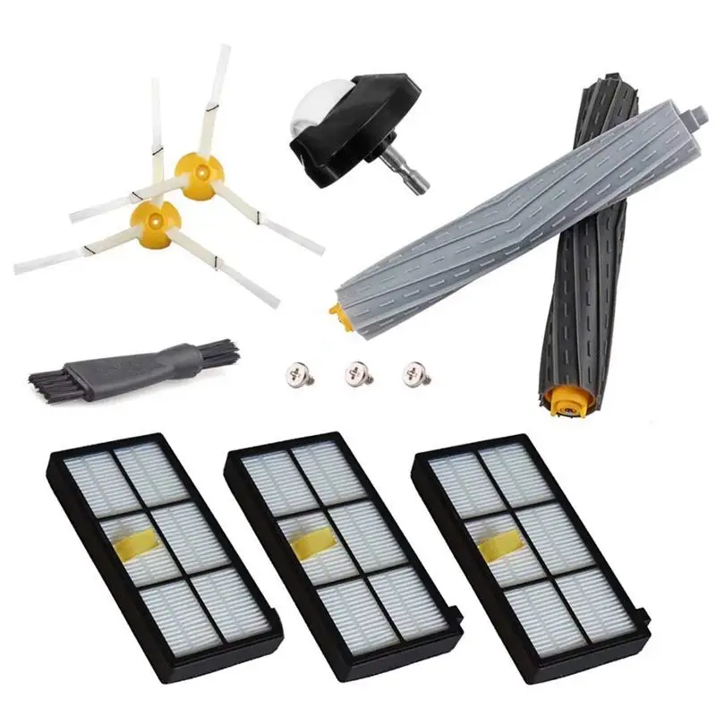 

Replacement Parts for iRobot Roomba 860 880 805 860 980 960 Vacuums with 2Hepa Filter, 2Side Brush,2Tangle-Free Debris Extractor