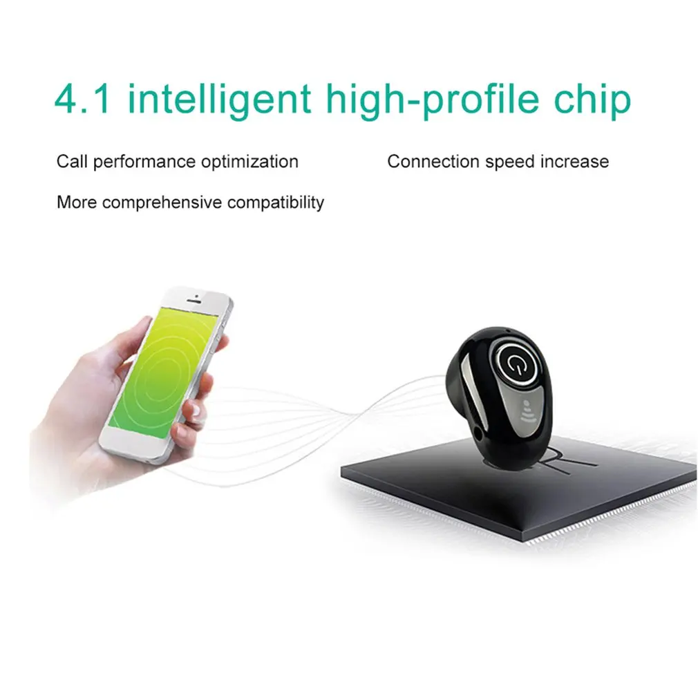 S650 мини Bluetooth наушники BT 4,1 беспроводные мини наушники гарнитура наушники громкой связи Спорт 50 мАч для iOS для телефона Android
