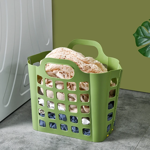 Source novedades 2023 folding laundry basket collapsible storage box  Plastic Silicone clothes dirty Foldable laundry storage basket on  m.