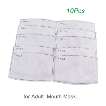 

Disposable mask filter PM2.5 antibacterial active carbon filter element 5-layer melt blown cloth replacement filter element