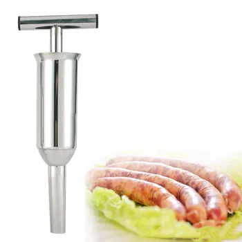 

Homemade Sausage Stuffer Manual Household Small Enema Tool Convenient Stainless Steel Filling Machine Sausage Meat Filler