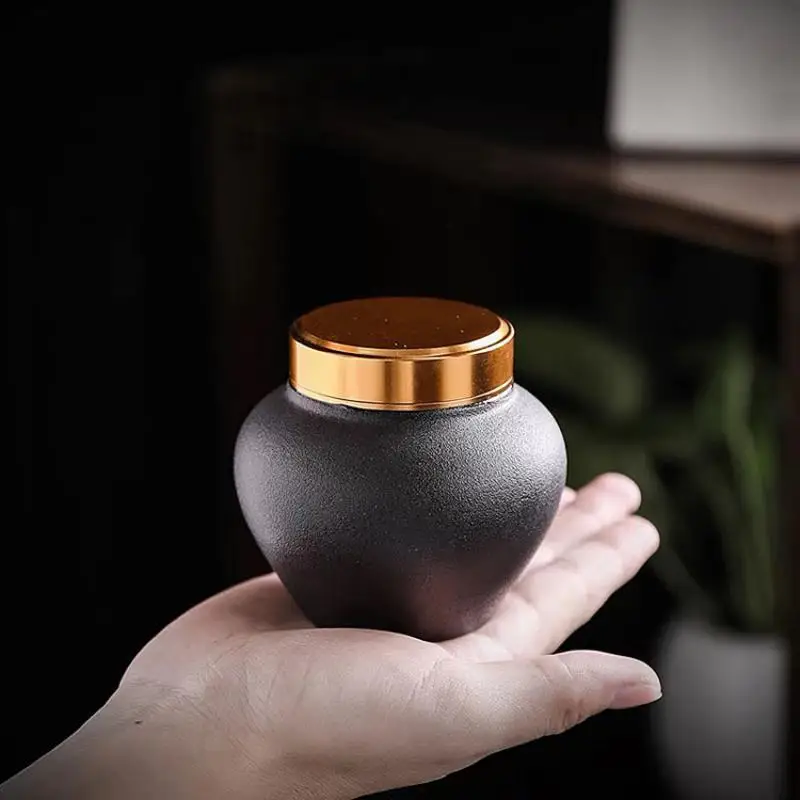 Ретро керамическая коробка для чая s, керамическая коробка для хранения сухофруктов, баночки для хранения фиолетового песка, банка для хранения, Герметичная Бутылка, аксессуары для чая