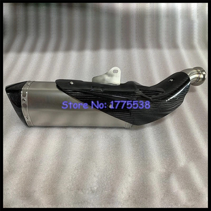 Titanium Alloy for KTM 790 890 Duke 2018-2023 Motorcycle Exhaust Muffler Escape Slip-on Middle Link Pipe Carbon Shield Cover - Image 3