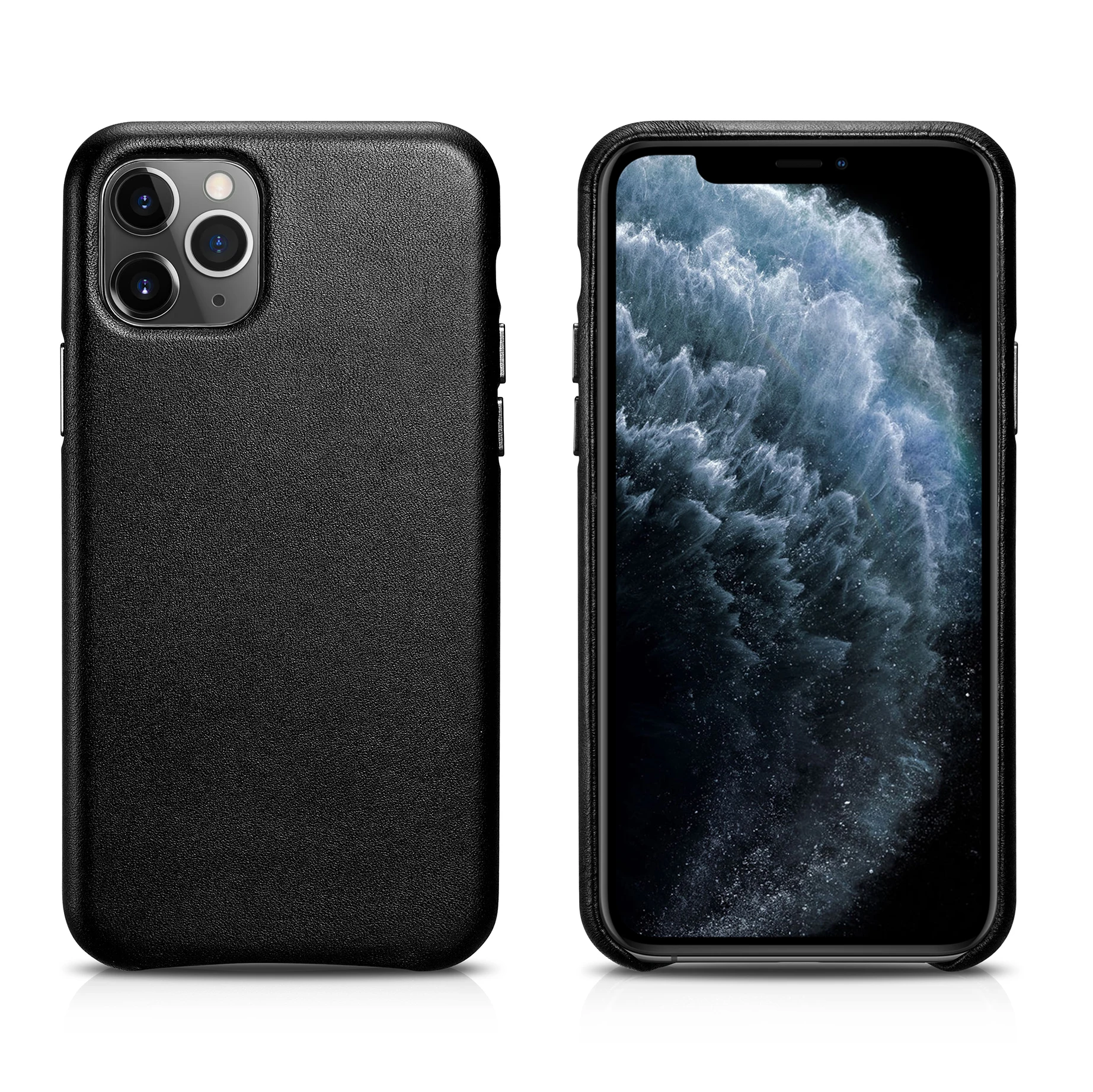 ICARER чехол ручной работы из натуральной кожи в стиле ретро для iPhone 11 Pro, винтажная задняя крышка из воловьей кожи для iPhone 11 Pro 5,8 дюймов