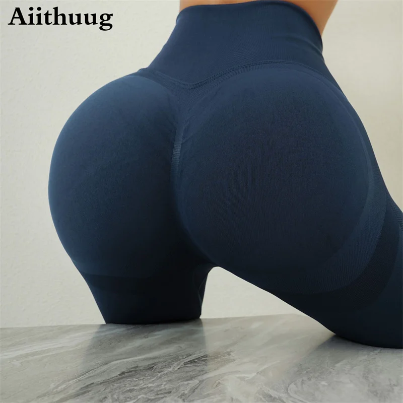Kendindza Leggings De Sport Taille Haute – Femme – Taille Ventre Plat – Unis – De 2XL à 3XL – Respirants