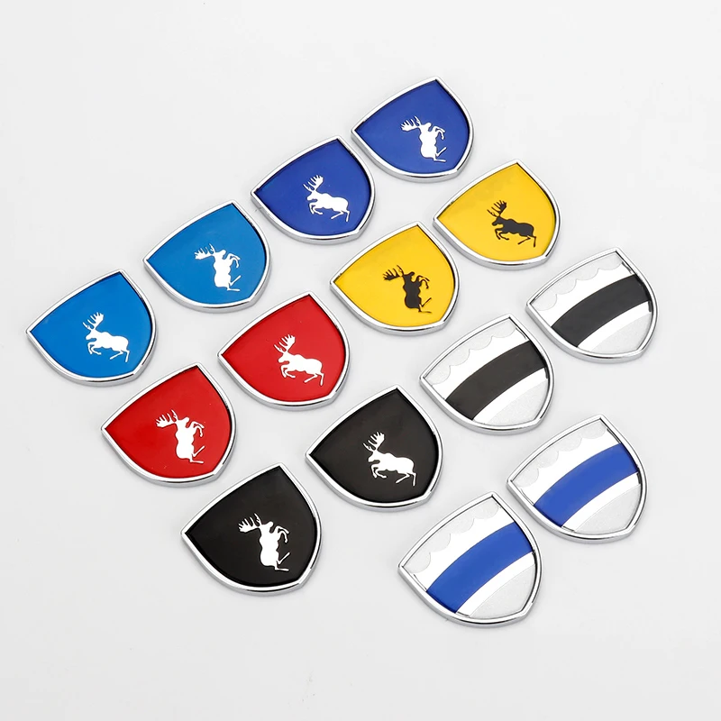 

Metal Car Sticker Fender Nameplate Shield Moose Test Emblem For VOLVO S40 S60 S80 S90 V40 V60 V90 XC40 XC60 XC9 C30 Accessories