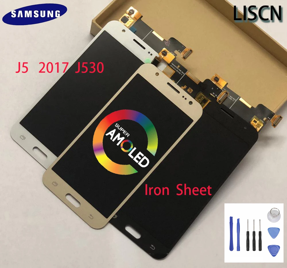 

100% Test Replacement Samsung Galaxy J5 2017 J530 J530F J530M LCD Similar AMOLED Display Touch Screen Digitizer Assembly Adjust