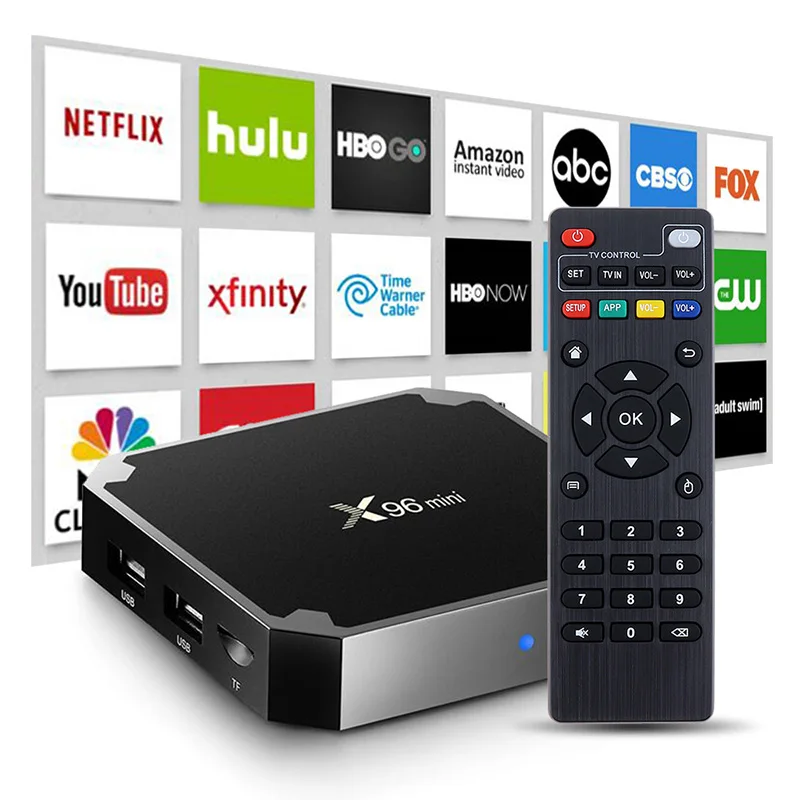 

Set Top Box Smart Android 9 9.0 7.1 TV Box Quad-Core S905W Penta-Core Mali-450 RKMC Media Player 2G 16G