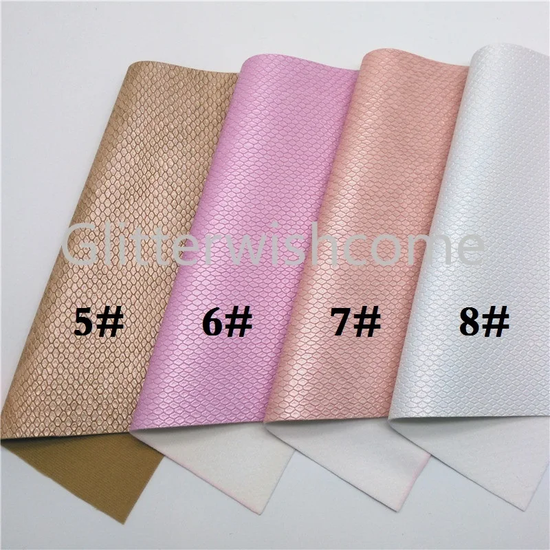 Glitterwishcome 21X29 см A4 Размер Переливающаяся искусственная кожа ткань, змеиная Синтетическая кожа ткань листы, винил для бантов, GM471C