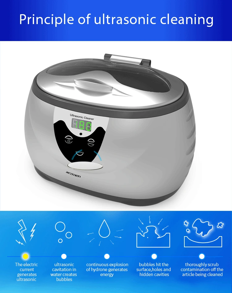 EU Plug 35 Вт Бытовая ультразвуковая Чистящая машина Jie Meng косметические инструменты бытовые мелкие предметы часы очиститель дл ожерелья