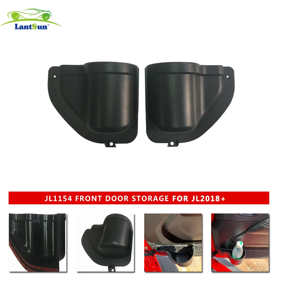 LANTSUN JL1154 передняя дверь хранения для jeep wrangler JL 2018 + ABS|Все уборки| |
